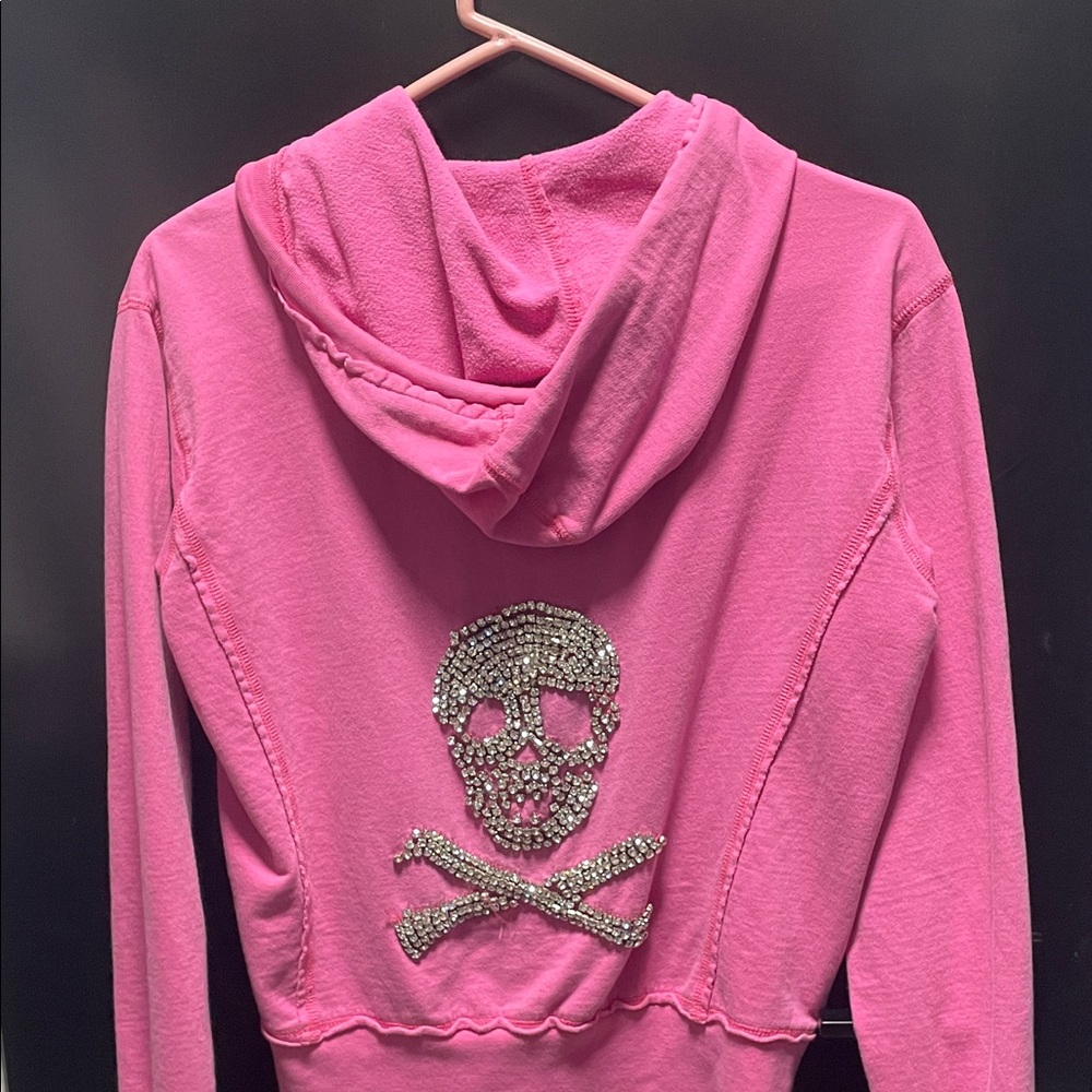 Twisted Heart Pink Zip-Up Hoodie